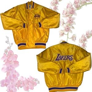 Lakers Gold Satin Like Jacket